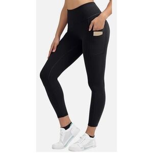 Ewedoos Yoga Pants Workout Gym Leggings, High Waisted Tummy Control Size L, NWT